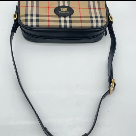 Burberry Tan and Black Plaid Shoulder Bag - Picture 4 of 8